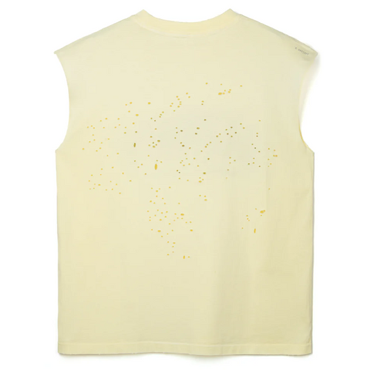 Satisfy Mothtech Muscle Tee Running Equipment - Aged Transparent Yellow