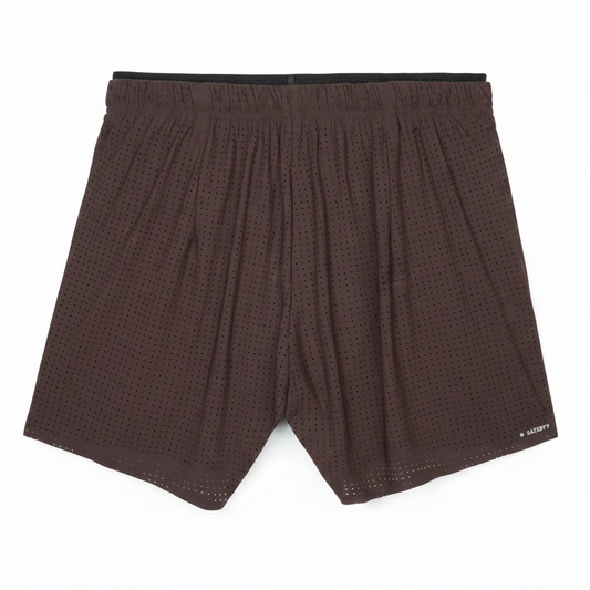 Satisfy SpaceO 5” Shorts - Deep Mahogany