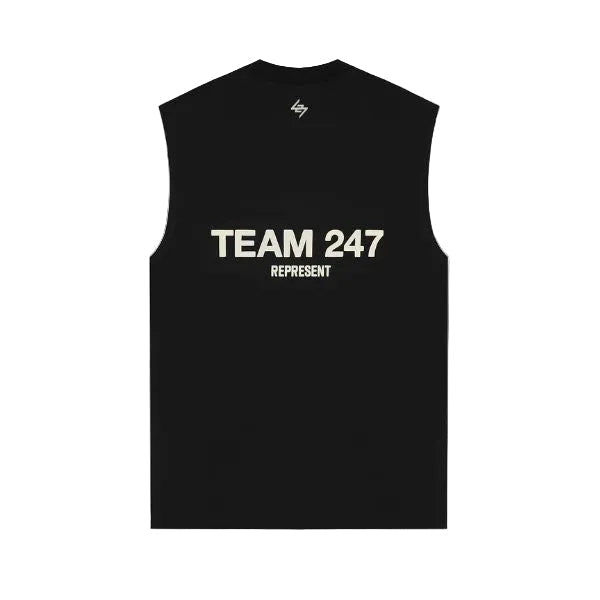 247 Represent Team Oversized Tank - Jet Black