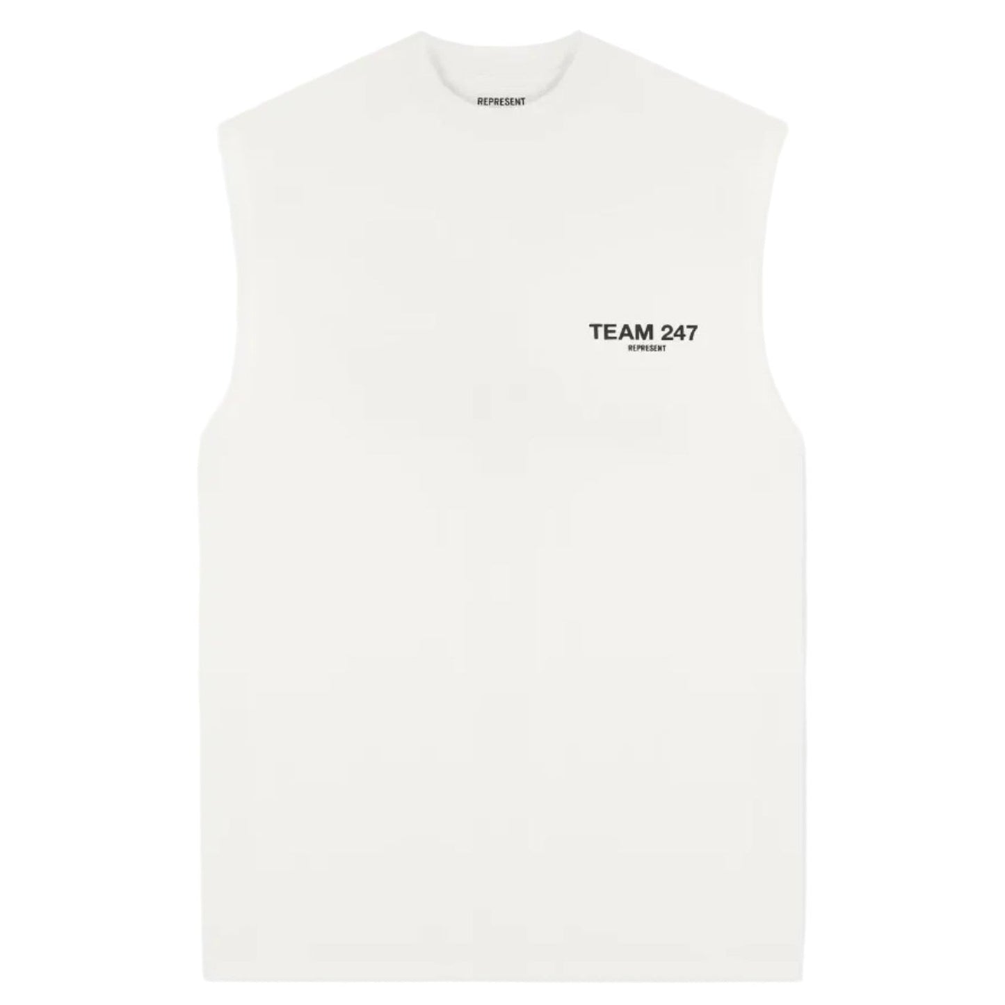 247 Represent Team Oversized Tank - Flat White