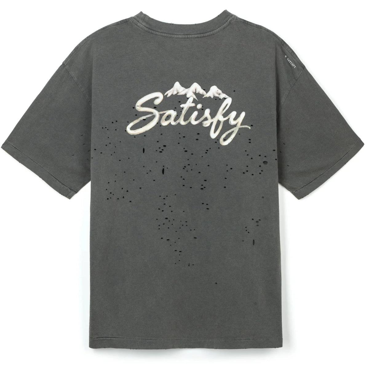 Satisfy Mothtech Tee Chamonix UTMB - Faded Black