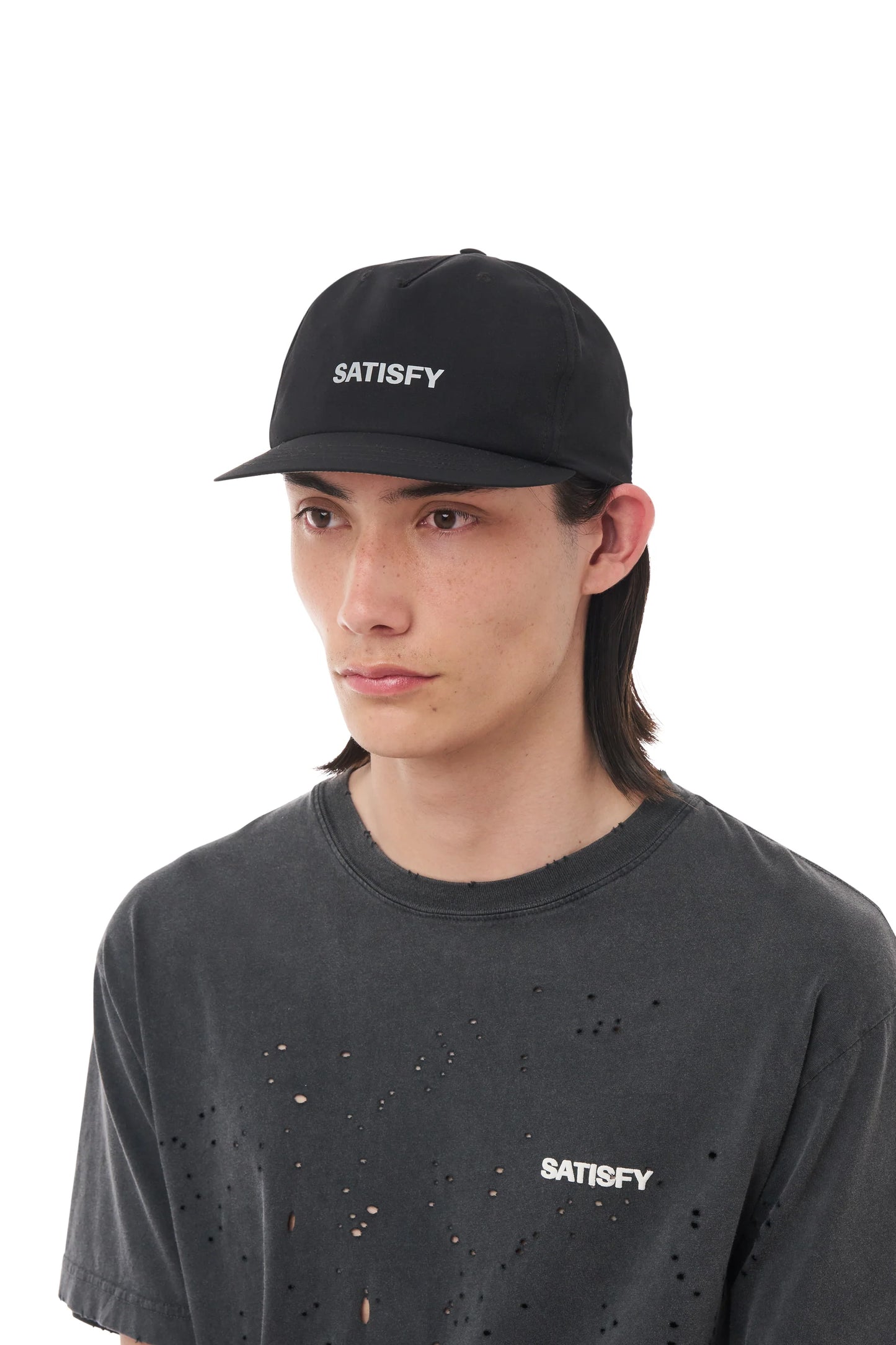 Satisfy Peaceshell Pinch Running Cap Black