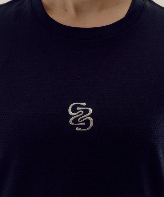 Bandit x Berlin Braves Unisex Cropped Micro Mesh Run Tee Black