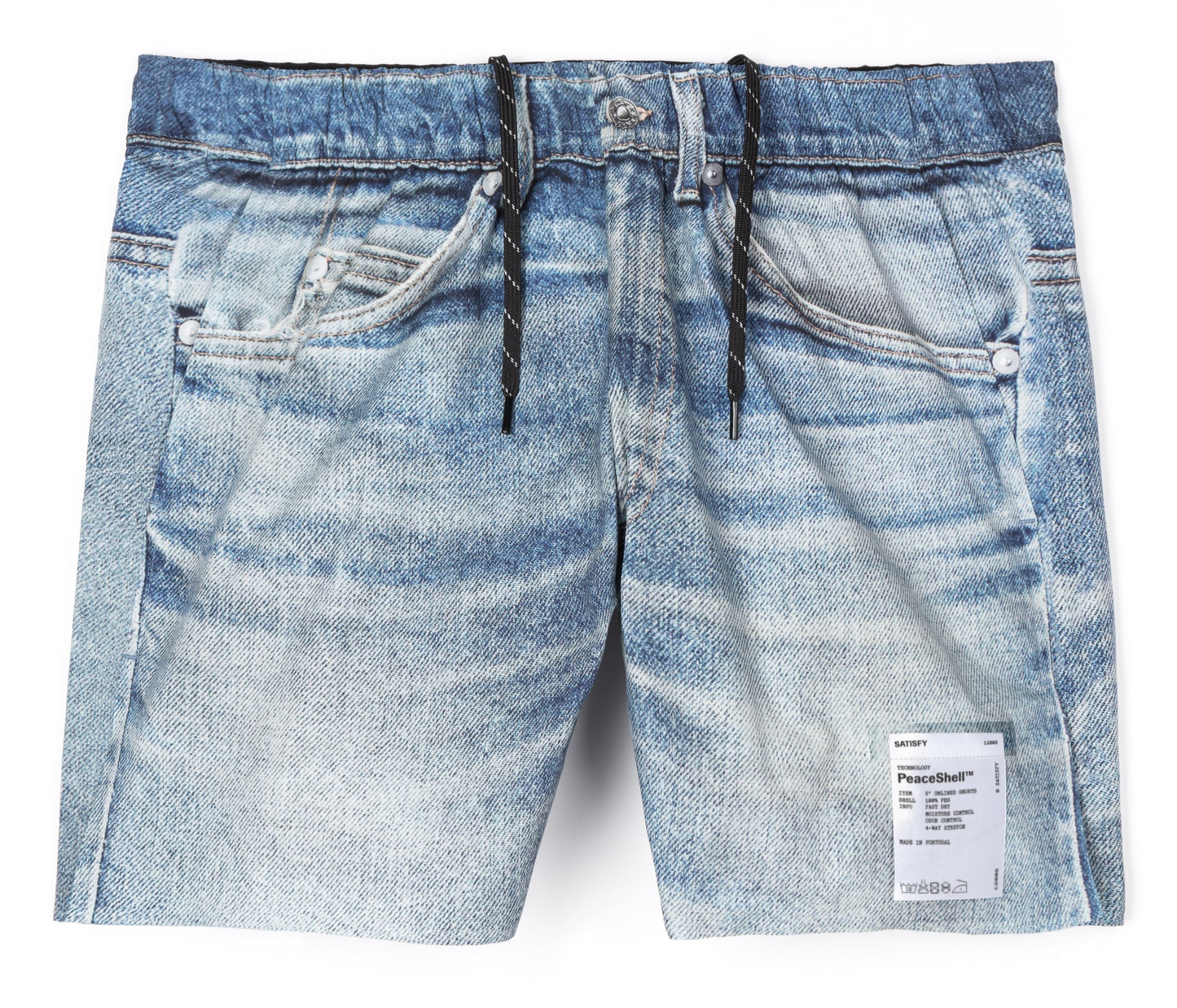 Peaceshell 5” Denim Shorts - Blue