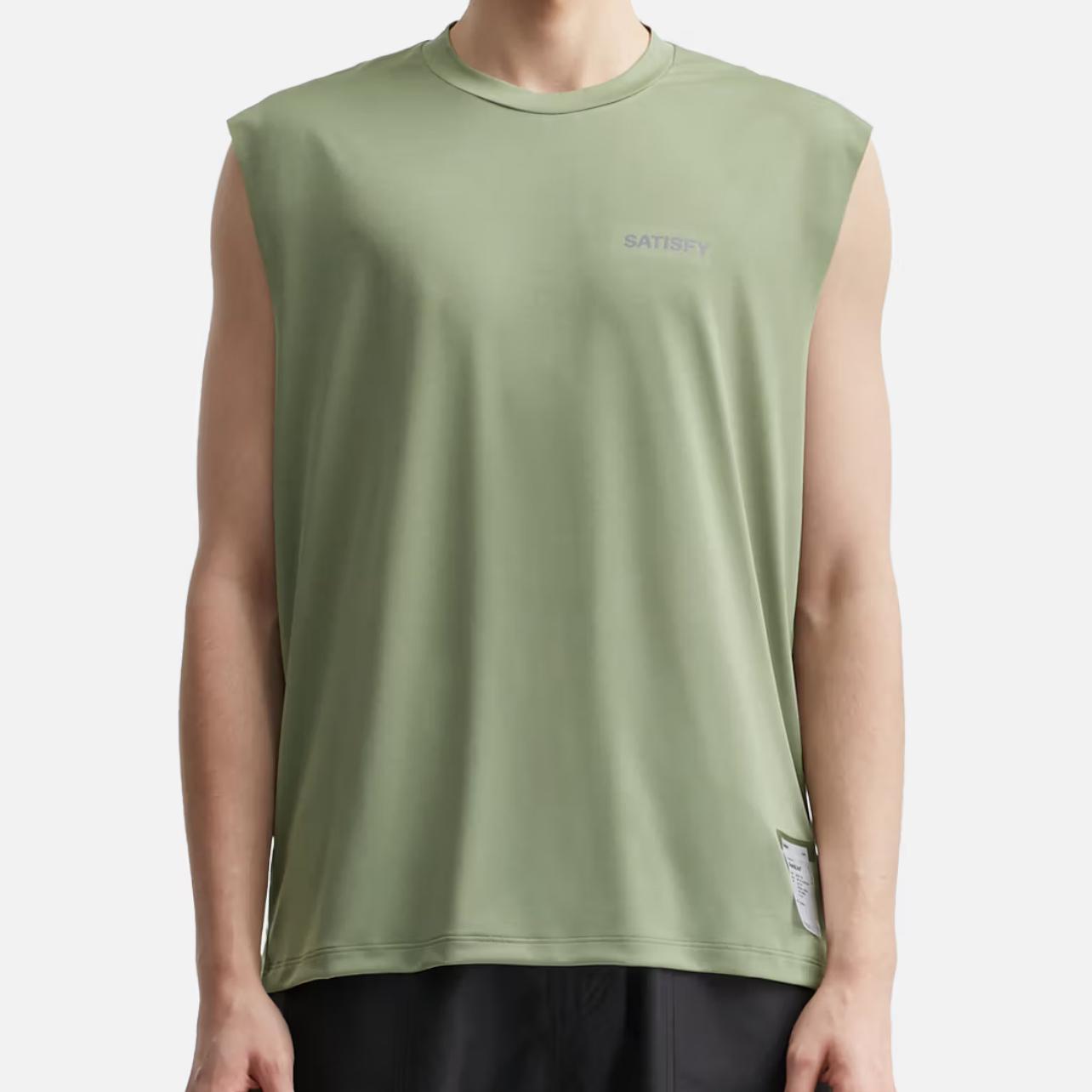 Satisfy Running Auralite Tank SS25 - Oil Green