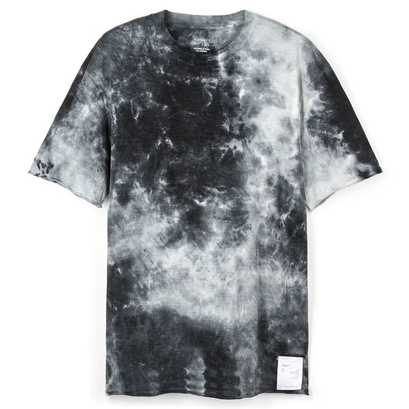 Satisfy Cloudmerino Batik Tee - Black