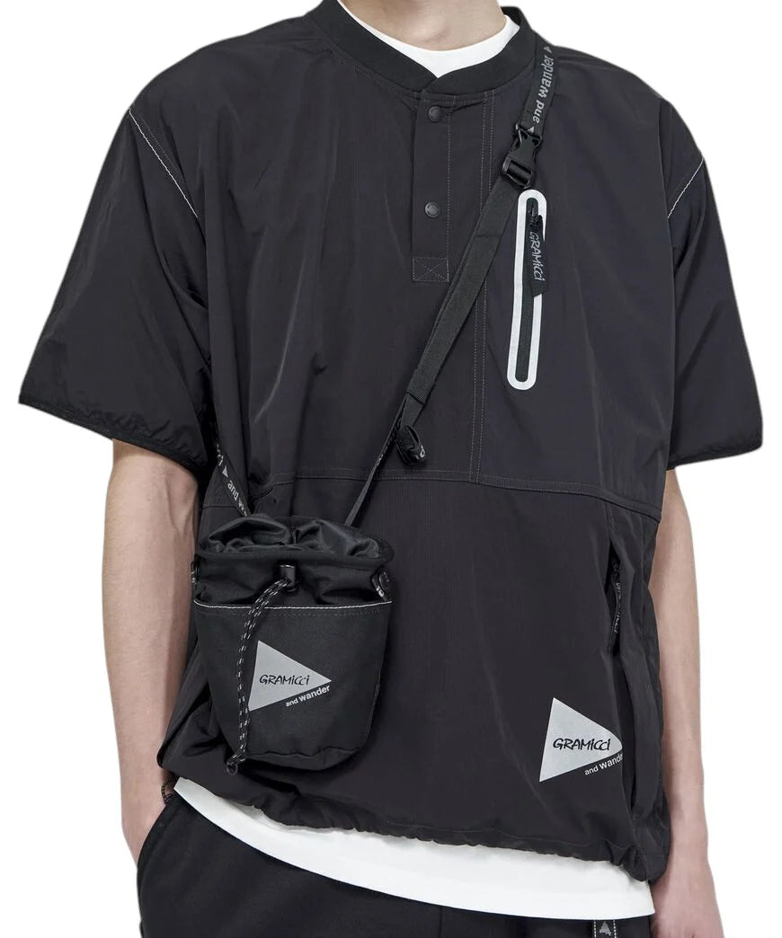 And Wander x Gramicci Multi Patchwork Chalk Pouch - Black