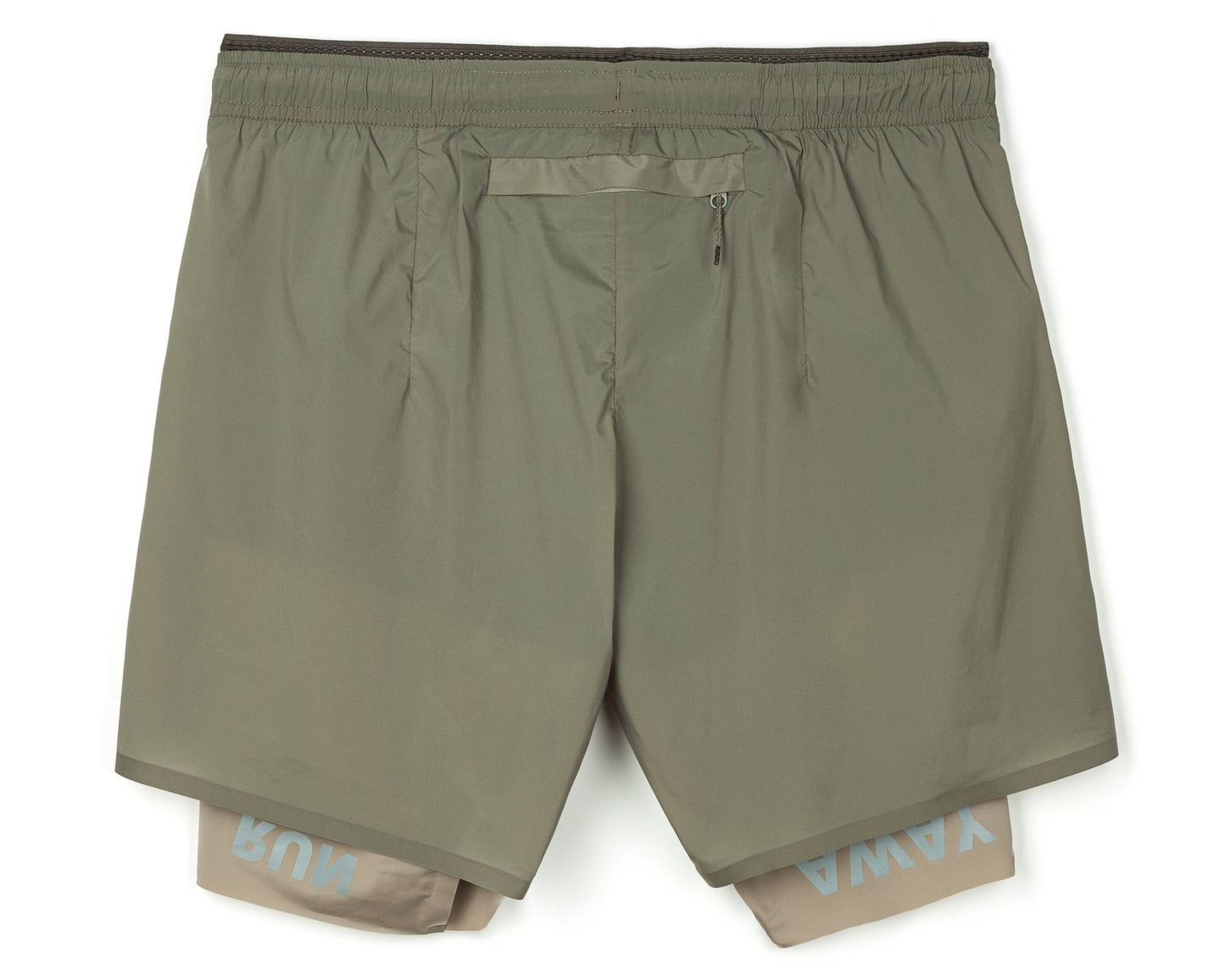 Satisfy Techsilk 8" Layered Shorts - Vetiver (Run Away)