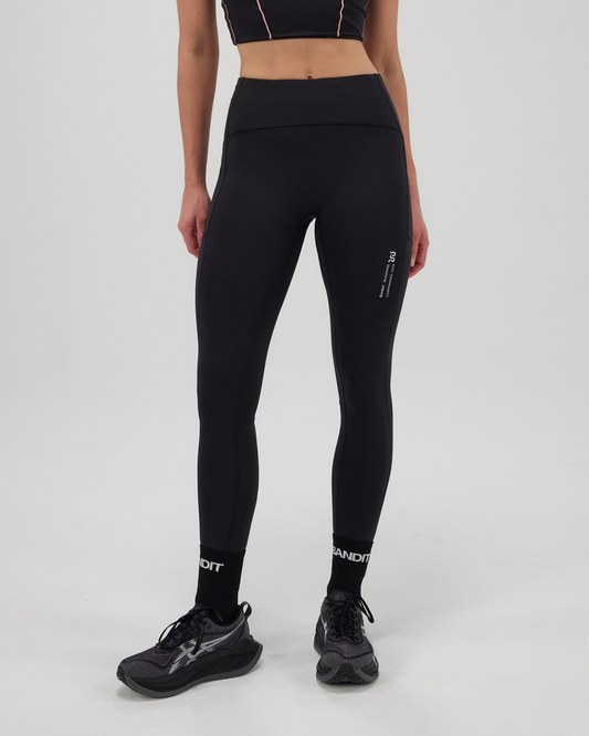 Bandit Women’s Flatlock High Waist Leggings Black