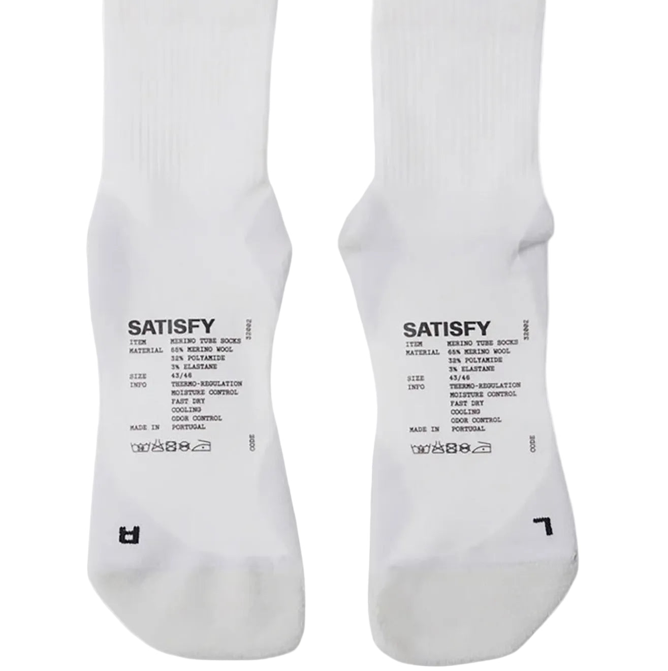 Satisfy Merino Nylon Socks White