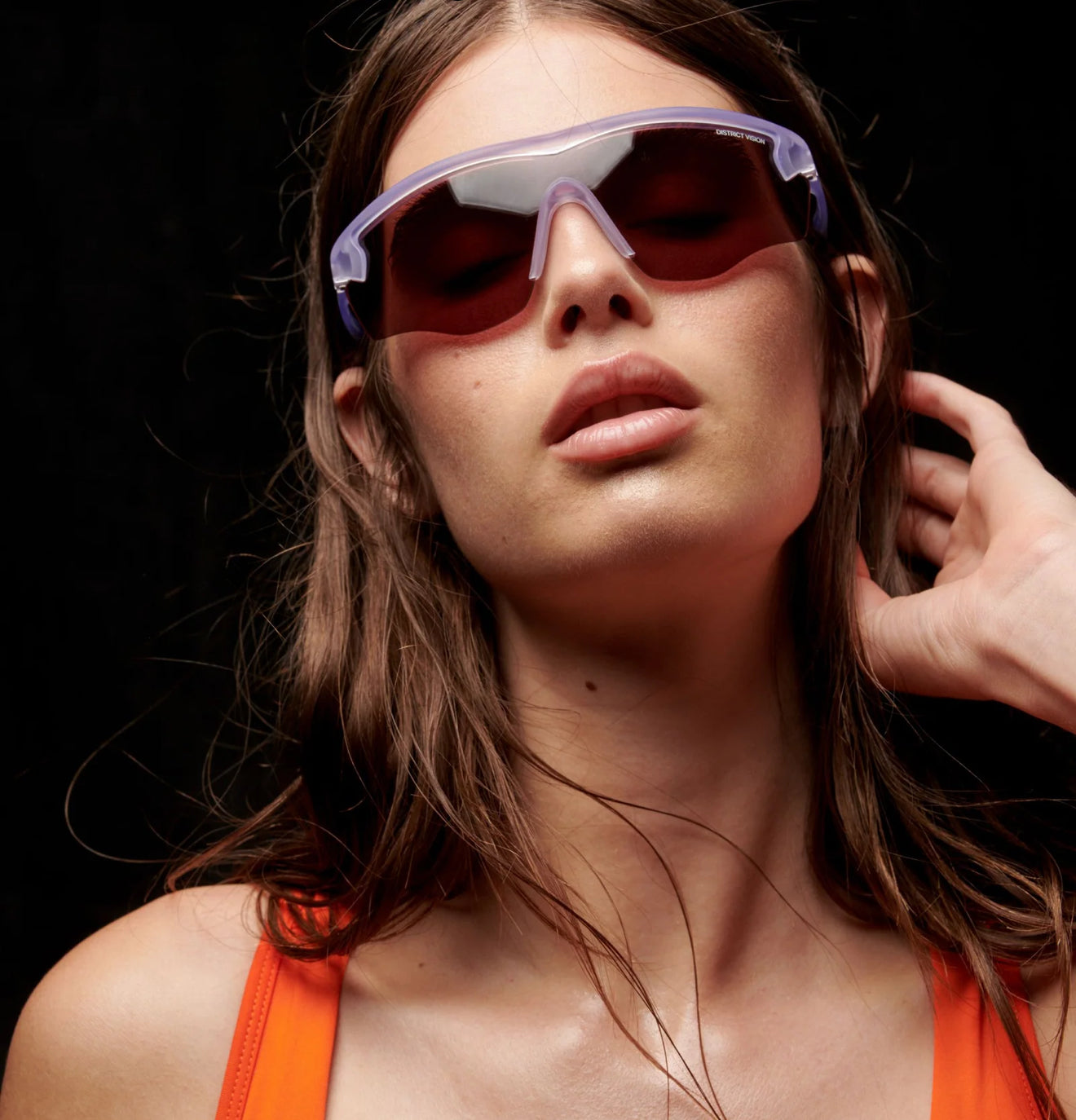 District Vision Junya Racer Clear D+ Black Rose