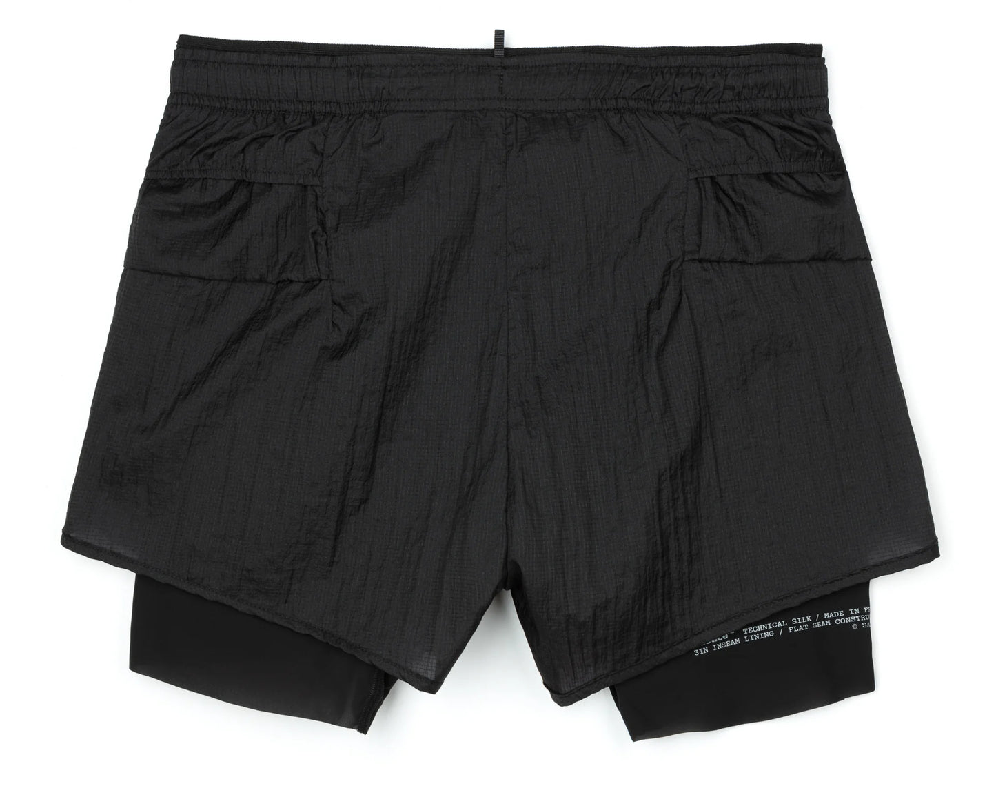 Satisfy Rippy 3" Trail Shorts - Black