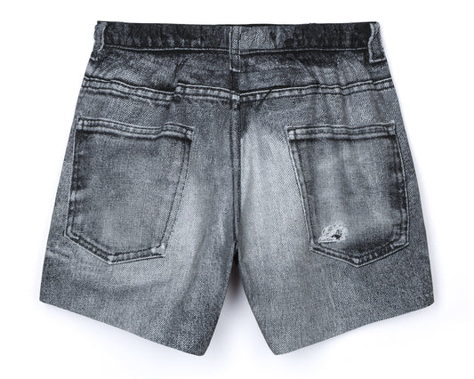 Peaceshell 5” Denim Shorts - Black
