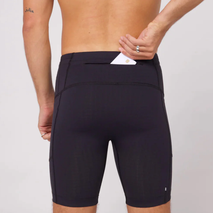 Bandit Gridlock 7 Pocket Half Tights - Black