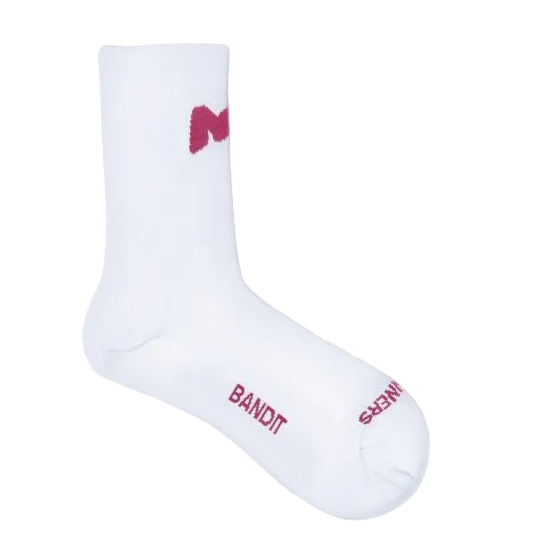 Bandit Lite Run Socks "Graffiti NY" 2 Pack - White / Berry