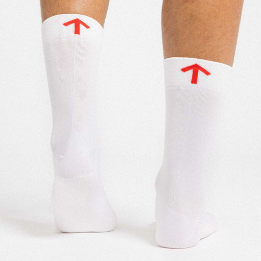 Chance Arow Padded Trail Sock - White and Orange
