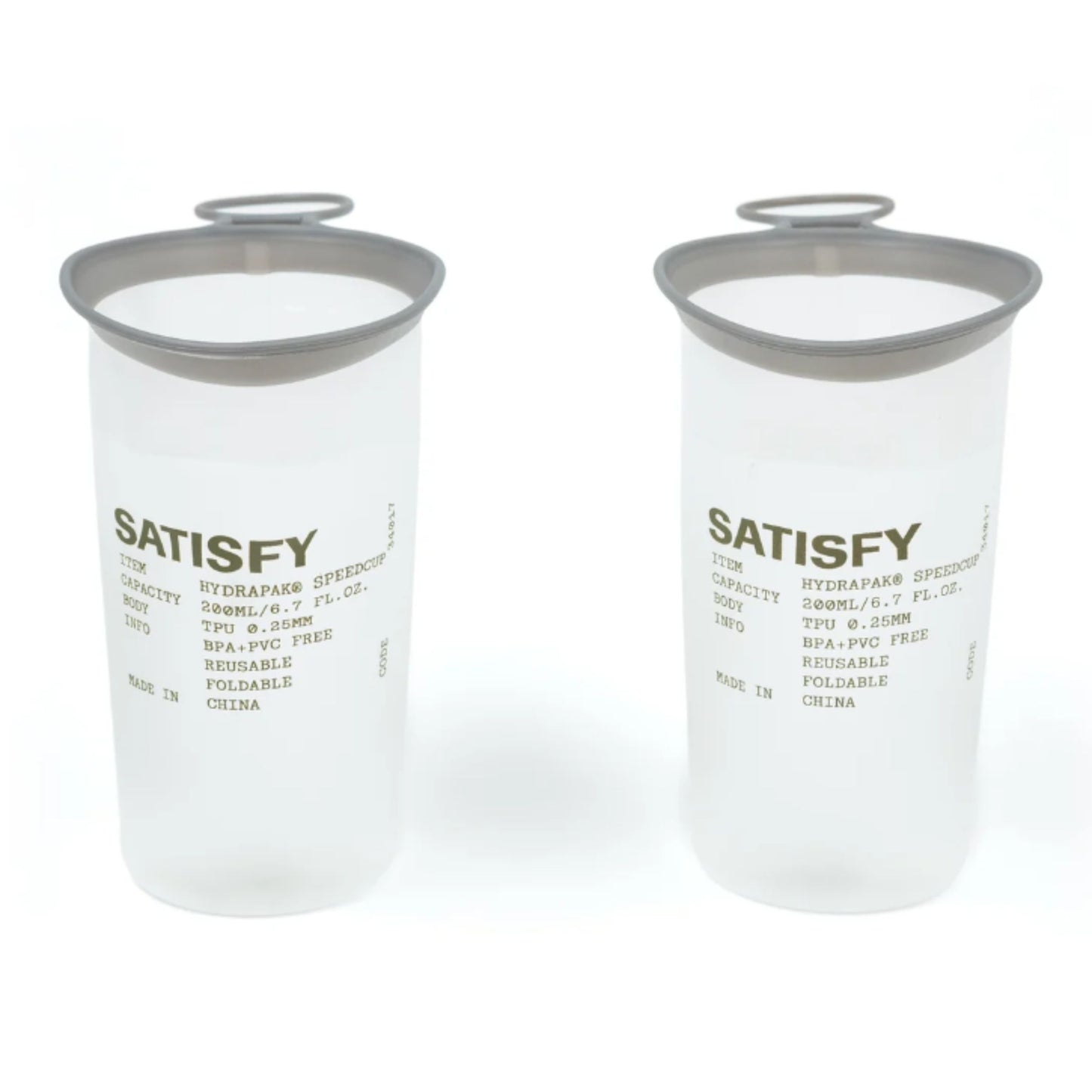 Satisfy HydraPak SpeedCup 2‑Pack - Olive