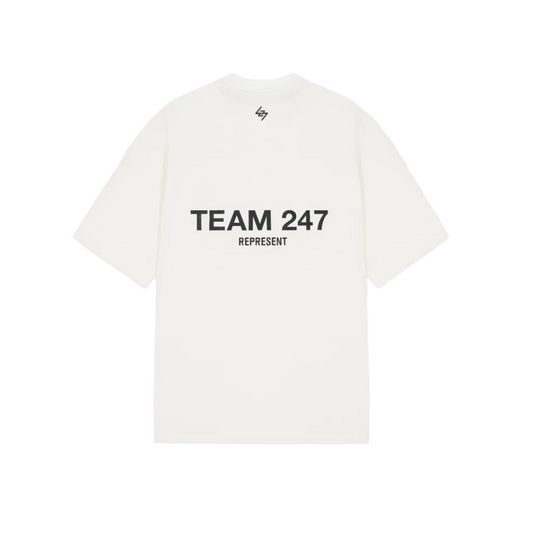 247 Represent Team Oversized Tee - Flat White
