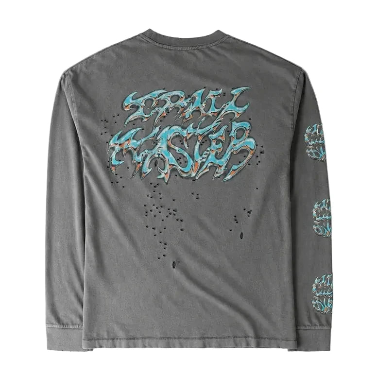 Satisfy MothTech Long Tee Scorpio - Faded Black
