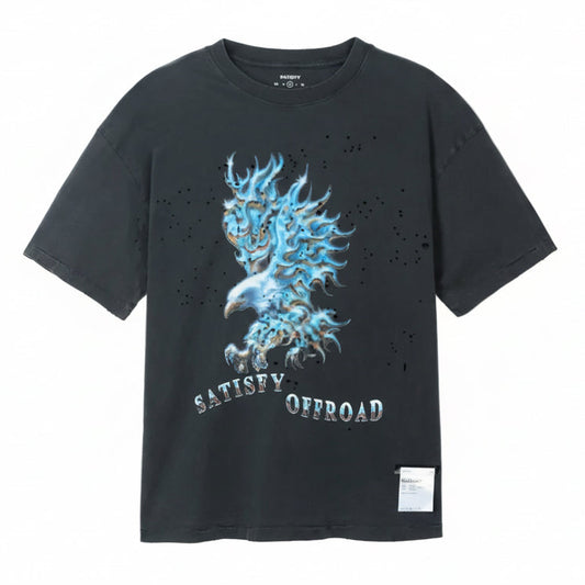 Satisfy Mothtech Tee Eagle Offroad - Aged Black