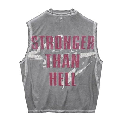 247 Represent Sydney Race Tank - Washed Grey