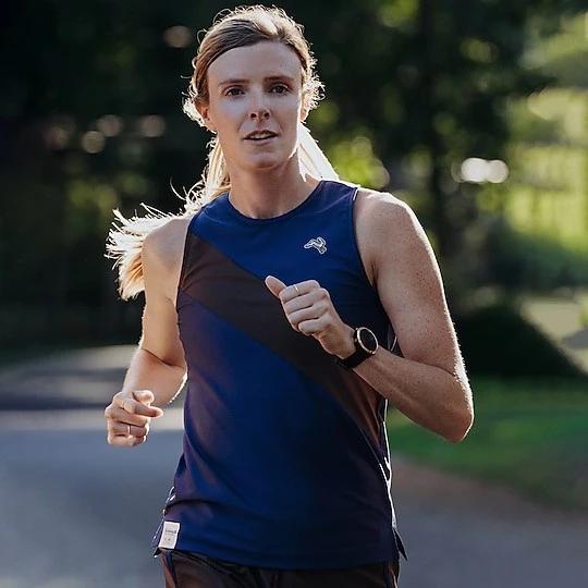 Tracksmith x JCrew Women's Cortlandt Tank - Dark Navy