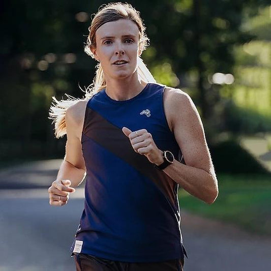 Tracksmith x JCrew Women's Cortlandt Tank - Dark Navy