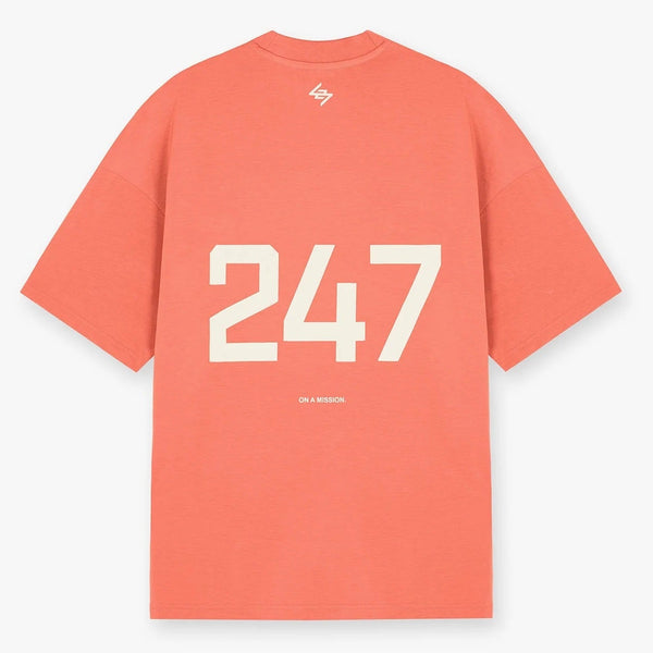 247 Represent Oversized Tee - Coral