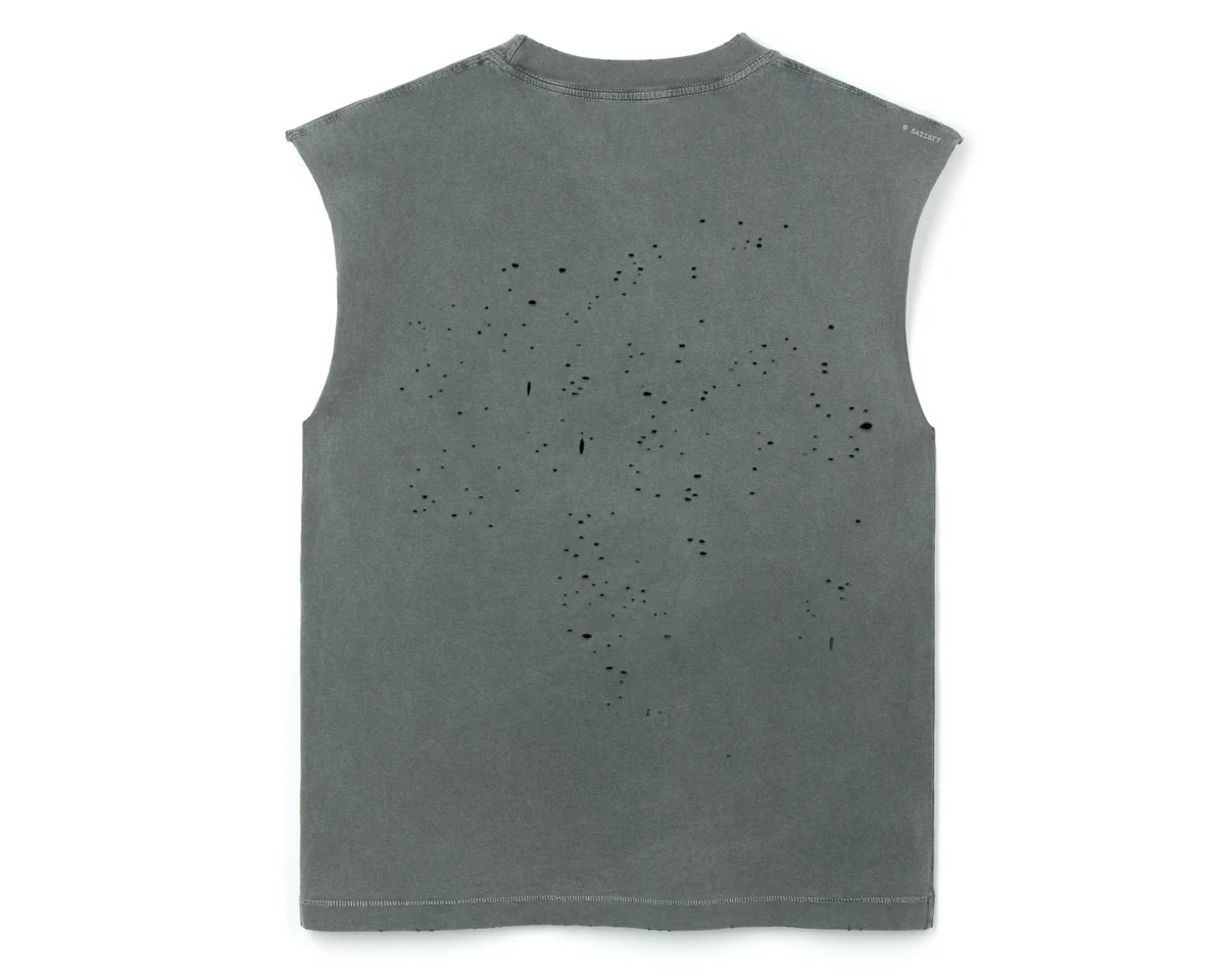Satisfy MothTech Muscle Tee - Faded Black