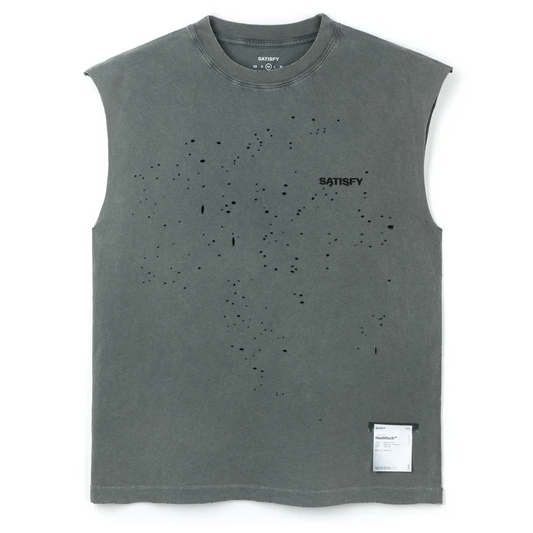 Satisfy MothTech Muscle Tee - Faded Black