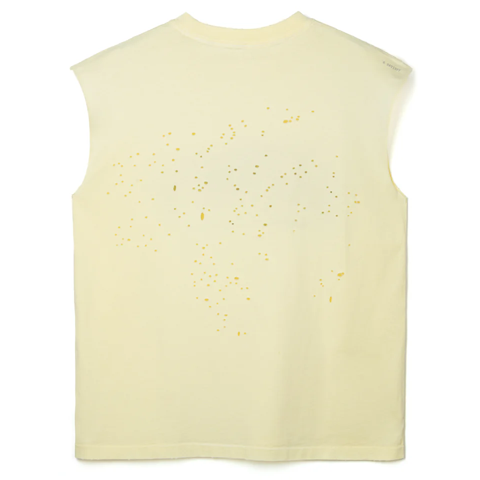 Satisfy Mothtech Muscle Tee Running Equipment - Aged Transparent Yellow