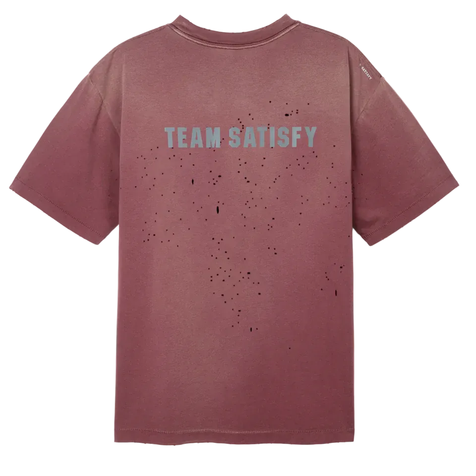 Satisfy MothTech Tee LSD - Sunbleached Burgundy