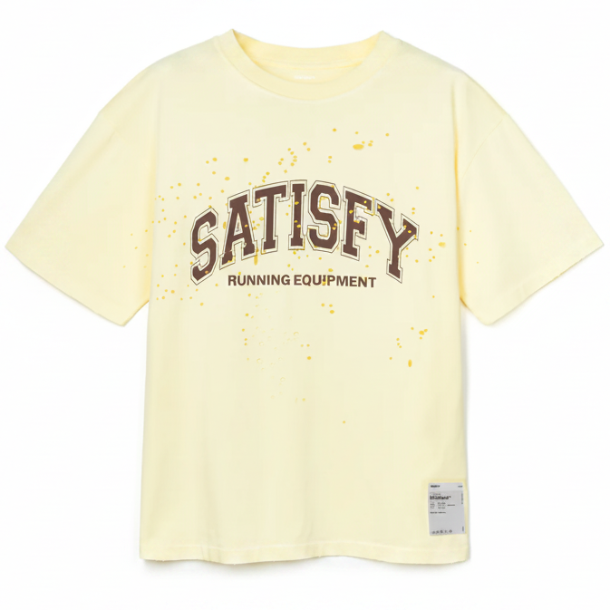 Satisfy Mothtech Tee Running Equipment - Aged Transparent Yellow