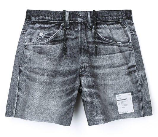 Peaceshell 5” Denim Shorts - Black