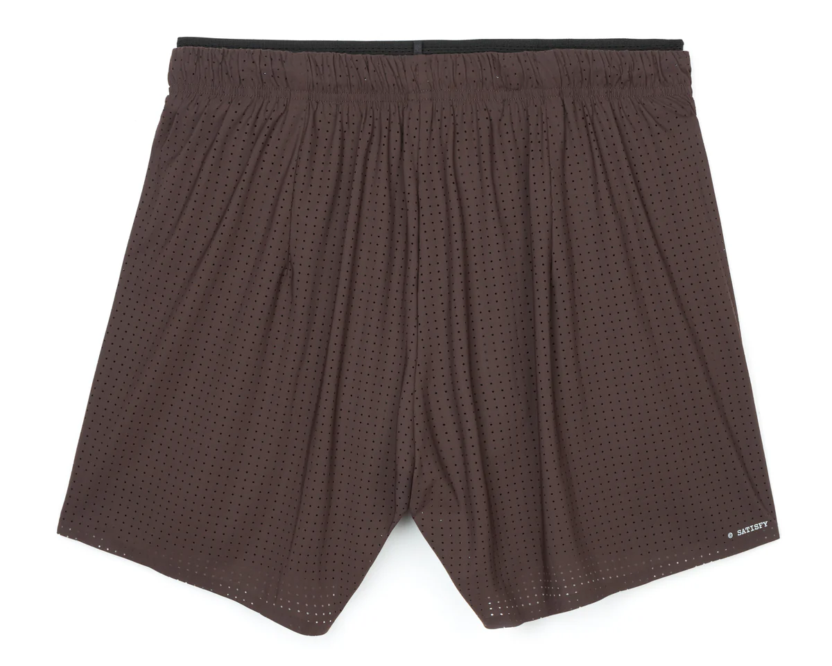 Satisfy SpaceO 5” Shorts - Deep Mahogany