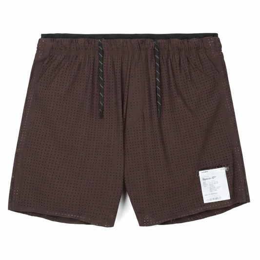 Satisfy SpaceO 5” Shorts - Deep Mahogany