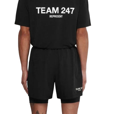 247 Represent 2in1 Shorts - Black