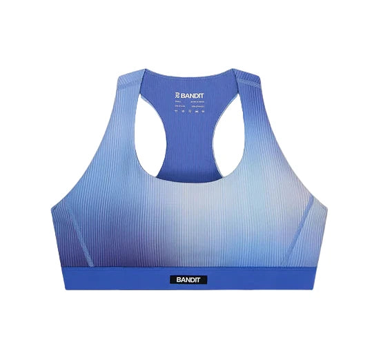 Bandit Cadence Draped Run Bra - Deep Perri Blue