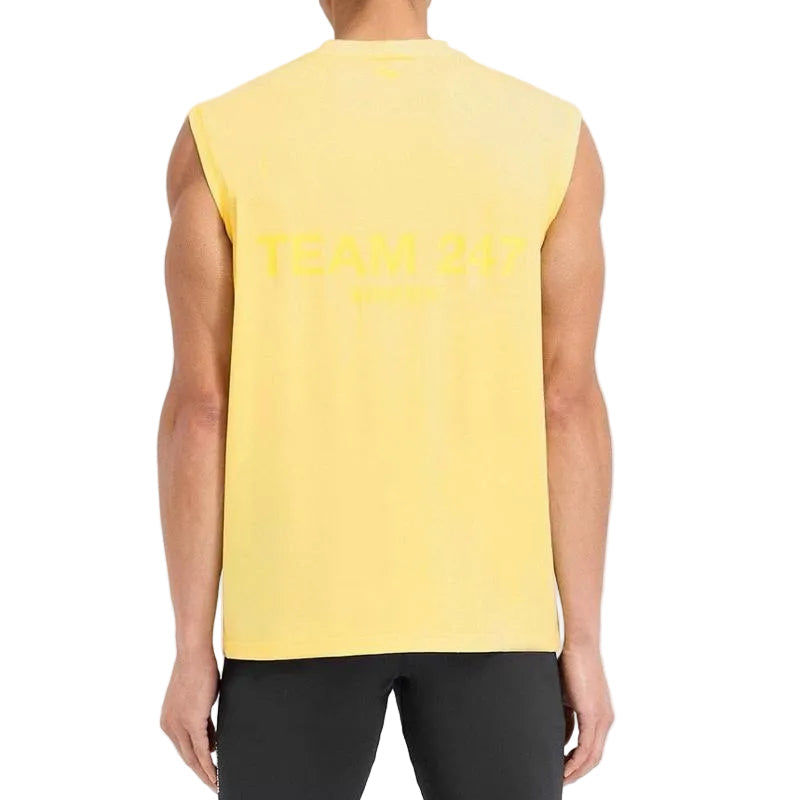 247 Represent Team Oversized Tank - Lemon