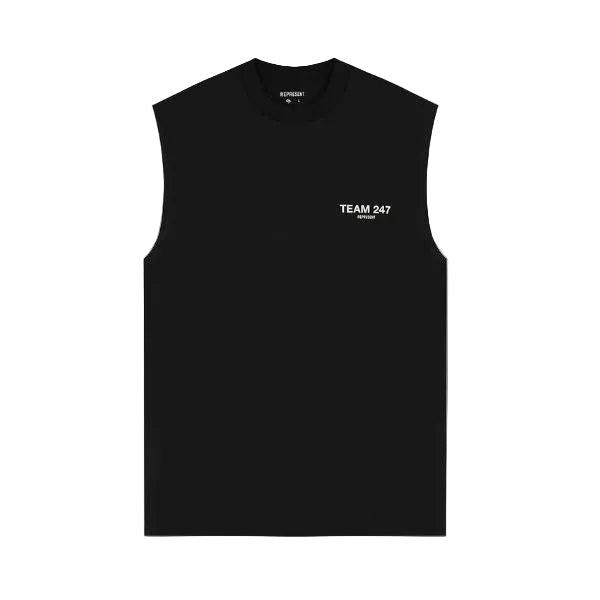 247 Represent Team Oversized Tank - Jet Black
