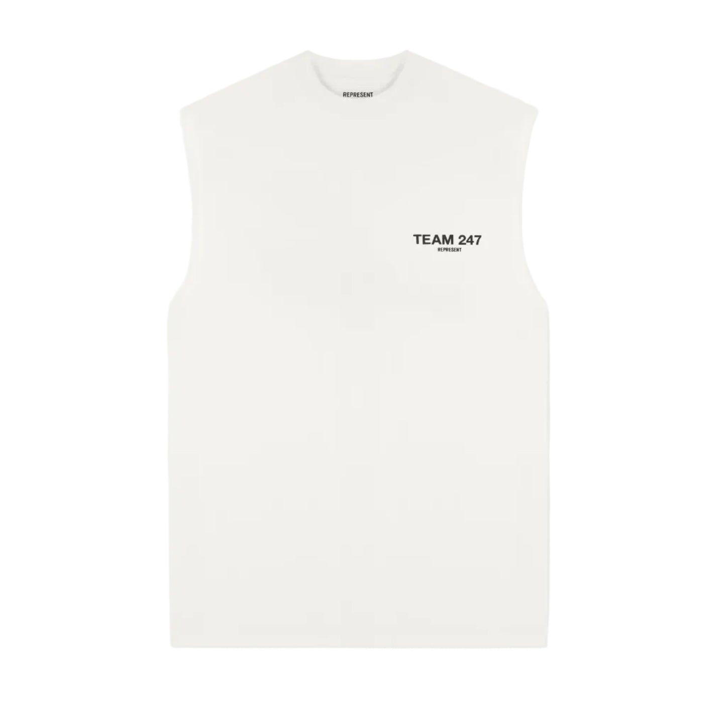 247 Represent Oversized Tank Team - Flat White
