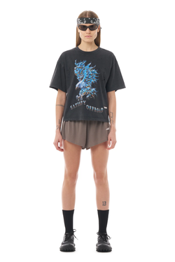 Satisfy Mothtech Women's Tee Eagle LG4  - Aged Black