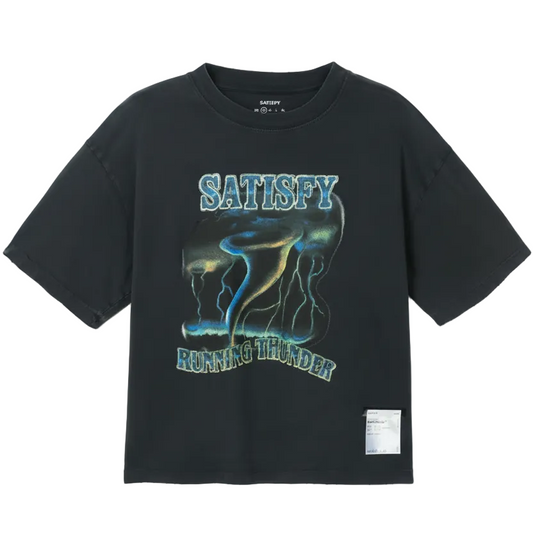 Satisfy Mothtech Tee Running Thunder Women's - Aged Black