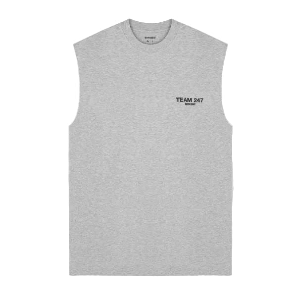 247 Represent Team Oversized Tank - Ash Grey