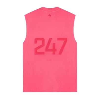 247 Represent Oversized Tank - Ultra Pink