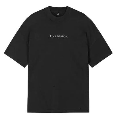 247 On A Mission Tee - Washed Black