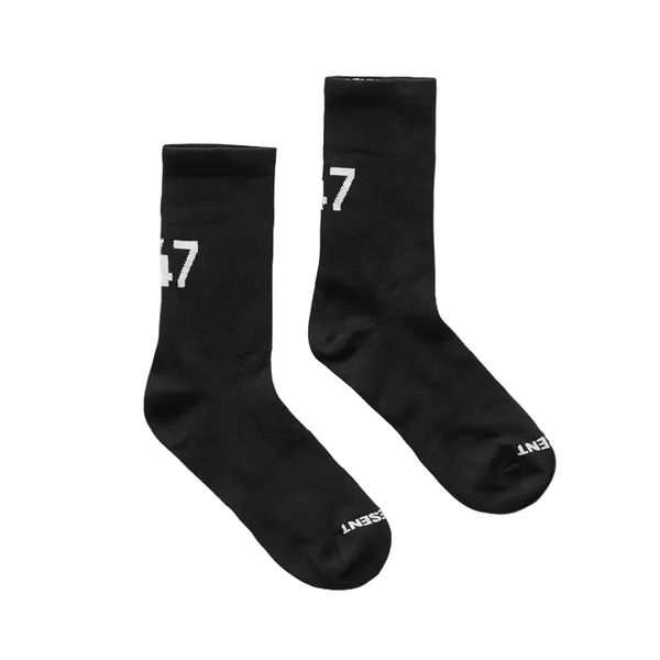247 Represent Numbers Socks - Jet Black