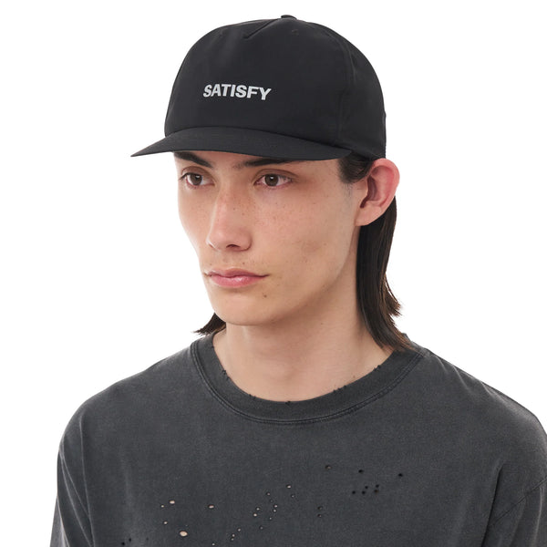 Satisfy Peaceshell 5 Panel Pinch Running Cap - Black