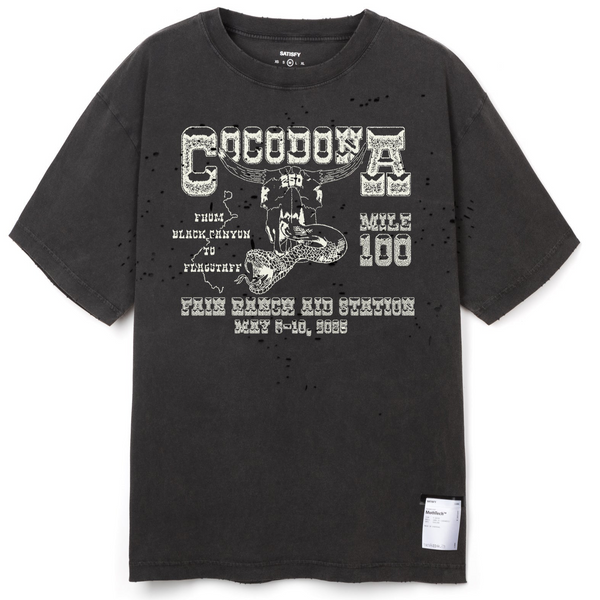 Satisfy Mothtech Codona Tee - Aged Black Limited