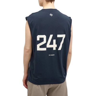 247 Represent Oversized Tank - Navy